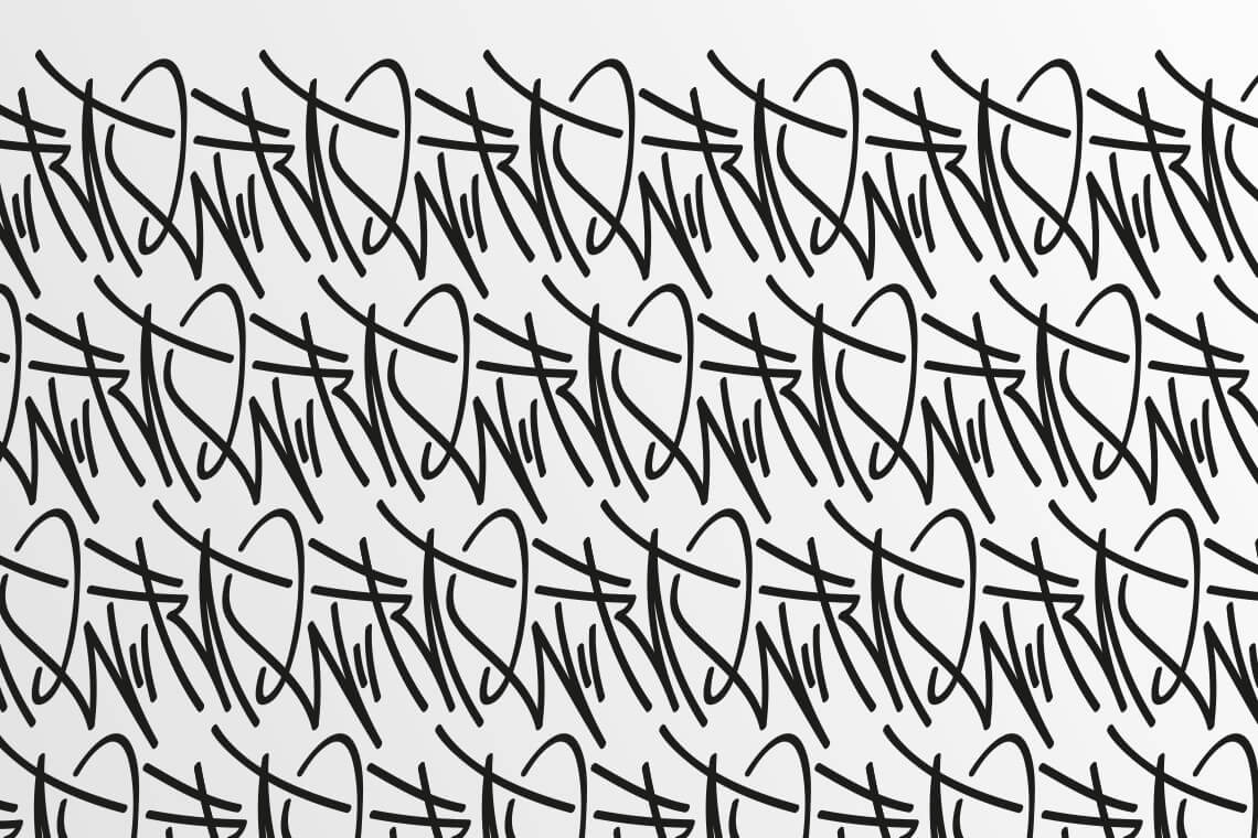 Motif graffiti, design graphique